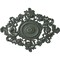 Ekena Millwork Katheryn Ceiling Medallion, Hand-Painted Cloud Burst Crackle, 22 1/2"W x 30 3/8"H x 1 1/2"P CM30KTCBC - alternate 1